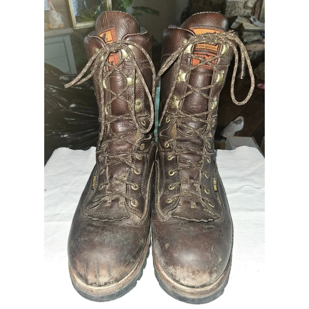 Irish Setter Elk Tracker GORE-TEX 10EE SIZE Leather Hunting Boots Mens Brown 860